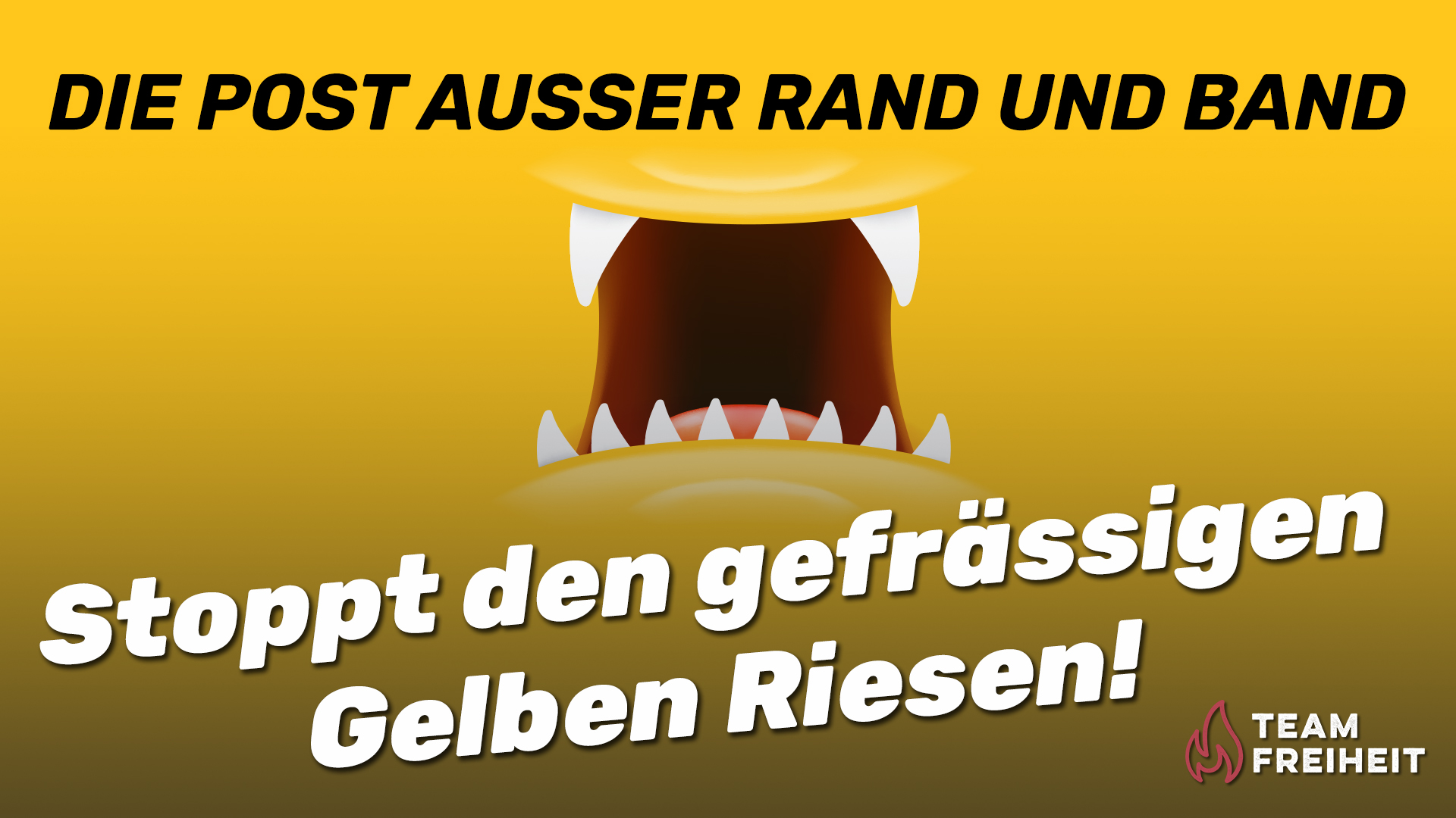Stoppt den gefrässigen Gelben Riesen!